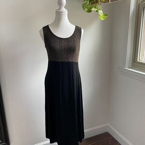 Coldwater Creek black and gold Dress‎
